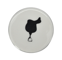 Sous-verres en émail blanc, ensembles cadeaux, décoration de table, style fer à cheval, présentoir pour tasses à thé et café, napperons et tapis de table, décoration intérieure