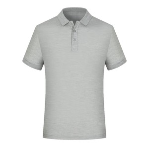 OEM 200g 100% Cotton Knitted Anti-Pilling Breathable Plus Size Blank Short Sleeve Unisex Crew Neck T-Shirt for Work Uniform - Product Image 4