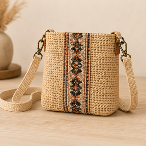 <b>Summer</b> Jute Fashion Lady Single Strap Chains Shoulder/Crossbody <b>Handbag</b> for Women with Zipper Closure Portable Travel Purse - Product Image 1