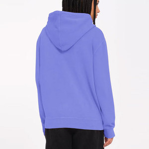 OEM Wholesale Winter Front <b>Longline</b> Drawstring Design Regular Fit Side Cuts Custom Plain Pullover Streetwear <b>Women's</b> 100% Cotton - Product Image 2