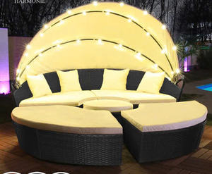 Wholesale <b>Sun</b> <b>Loungers</b> Swimming Pool Outdoor Durable <b>Lounger</b> Chair <b>Cushions</b> 100% Polyester Sunbeds 185 Rattan Wicker Supply - Product Image 2
