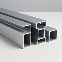 Profils d'extrusion en aluminium série 6063 6000 thermolaqués, pliage, soudage, découpe, finition argentée, longueur personnalisée, porte, fenêtre