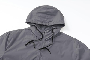Mens <b>Lightweight</b> Windbreaker <b>Jacket</b> Stand Neck Full Zip Casual Sports Outerwear Water Resistant Coat for Fitness Travel - Product Image 4