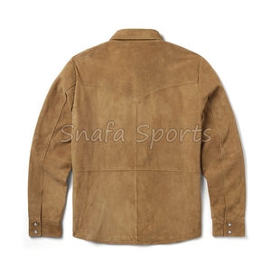 Camisa de Cuero de Piel de Cabra Natural de la Mejor Calidad, Estilo 2026, Color y Diseño Personalizables para Hombre - Product Image 2