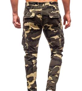 Pantalones Cargo para Hombre OEM, Casuales, con Múltiples Bolsillos, Talla Grande, de Lona, Ecológicos, de Secado Rápido, Directo de Fábrica - Product Image 3