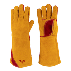 Premium Split Leather <b>Welding</b> Gloves Heat Resistant Long Cuff Safety Work Gloves for Industrial Protection 2026 - Product Image 1