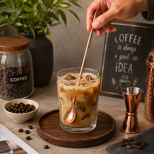 Cuillère à bar en cuivre à long manche torsadé, cuillère à cocktail, agitateur de boissons pour café, thé, restaurant, bar, maison, cuisine, vente en gros - Product Image 3