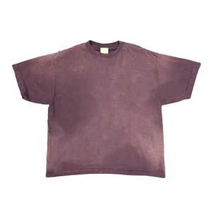 T-shirts décontractés sans manches à col rond surdimensionnés pour hommes personnalisés, 100% coton, logo sur le devant, séchage rapide, tissu 320g - Product Image 2