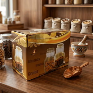 Boîte d'emballage en carton ondulé en papier kraft uni |   Carton en carton durable pour l'expédition, le stockage et l'emballage alimentaire, impression personnalisée disponible - Product Image 2