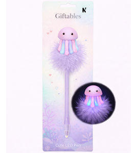 Bolígrafo de Gel Novedoso Popular con Diseño de Medusas y Criaturas Marinas, Regalo para Amantes del Océano, Ideal para Fiestas y Oficina, Plástico Azul/Negro 0.7mm - Product Image 3