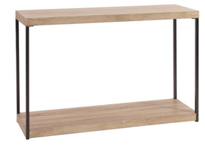 Mesa Consola Moderna de Madera con Estructura Metálica y Estante de Almacenamiento para Entrada o Sala de Estar - Product Image 3