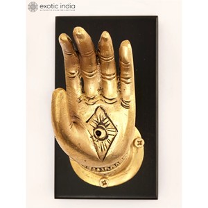 Sculpture de déesse en laiton de 4 pouces faite à la main sur support en bois pour la maison et les cadeaux Fabriqué en Inde - Product Image 2