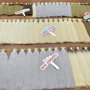 NEW Collection Bulk Straight Human Hair Extensions Trendy Color Ash Cuticle Aligned Raw Hair Vietnamese Hair Shipping <b>Now</b> - Product Image 3
