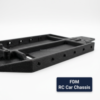 Servicio de Impresión 3D FDM Personalizado, Chasis de Coche RC de Gran Formato en ABS/PLA, Prototipo