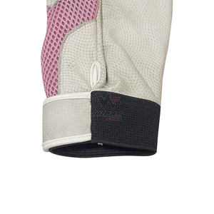 Gants d'équitation roses en maille pour femmes, à doigts complets, respirants, pour l'entraînement équestre, avec logo personnalisé - Product Image 4