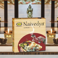 Tasses Pure Naivedya Sambrani Dhoop pour tasses Pooja Havan pour shudhi Home & Festivals Natural Guggal Dhoop 12 tasses + 1 plaque de brûleur