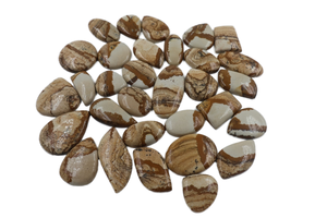 Imagen natural jaspe gema imagen jaspe cabujones hecho a mano mezcla forma y tamaño imagen jaspe piedras preciosas lote fabricación de joyas - Product Image 3