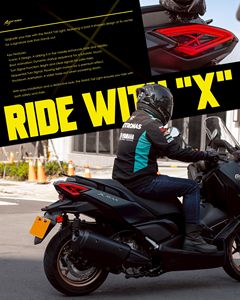 AJ LIGHT DESIGN Long-Service LED <b>Tail</b> Light for XMAX V2/V3 <b>Motorcycle</b> 2 Lens Rear Position 12-Month Warranty - Product Image 3