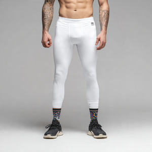 Leggings de Compresión Regal Three para Hombre, con Estampado por Transferencia de Calor, de Poliéster/Nailon, Transpirables y de Secado Rápido para Entrenamiento y Ciclismo - Product Image 4