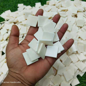 Carrés d'Os de Buffle Blanc Naturel Artisanat Écologique Premium Fait Main Utilisation Art Moderne Meilleur Prix - Product Image 2