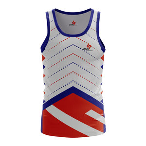 Custom Printed <b>Men's</b> <b>Running</b> Tank Top Sublimated Breathable Sports <b>Singlet</b> Quick Dry Fitness Training Wear OEM Supplier - Product Image 5