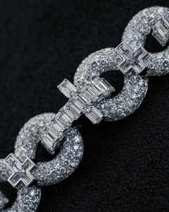 จี้เงินแท้ 925 รูปกางเขนประดับเพชรโมอิสซาไนต์ทรงกลมแบบฮิปฮอป - Product Image 3