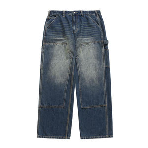 Jeans pour hommes en gros, jeans décontractés, jeans noirs pour les marques de streetwear américaines, fournisseur en gros OEM et marque privée - Product Image 2