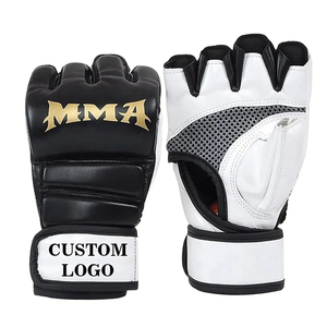 Guantes de Grappling MMA Negros Personalizados Profesionales de Alta Calidad con Soporte para Muñeca, Guantes de Entrenamiento de Muay Thai - Product Image 2
