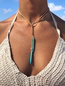 Pendentif lariat en turquoise fait main, argent 925, bijoux de fiançailles vintage pour femmes, collier artisanal NIKHIL GEMS Rajasthan - Product Image 5