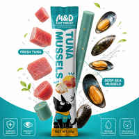 Friandises pour chats à presser, snacks humides léchables pour chats, sans céréales, saveur poulet naturelle, riches en protéines, nutrition saine, bâtonnets pour chats