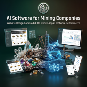 ซอฟต์แวร์ AI ออกแบบเว็บไซต์สำหรับบริษัทเหมืองแร่ แอปพลิเคชันมือถือ Android iOS ปลั๊กอิน WordPress Shopify ซอฟต์แวร์ AI ERP CRM อีคอมเมิร์ซ - Product Image 3