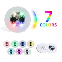 Petites décorations lumineuses LED autocollantes pour bouteilles d'alcool - Célébrations de remise de diplômes, Thanksgiving, Fête des Pères, boîtes de nuit, couleurs RVB