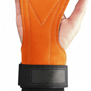 Agarraderas de Cuero para Gimnasia con 3 Orificios, Agarraderas de Cuero para Entrenamiento, Soporte para Muñecas, Agarre de Cuero Unisex - Product Image 6