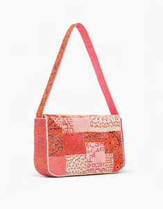 Bolso Bandolera de Hombro de Cuero Genuino, Hecho a Mano, con Bordado Bohemio y Cuentas, para Mujer, Moderno, de Diseño, para Primavera - Product Image 4