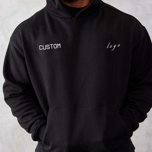 Sweat-shirt à capuche unisexe pour homme en coton 100% avec logo personnalisé - Fitness, sport, loisirs - Product Image 2