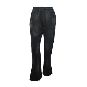 <b>Wholesale</b> Men's Vintage Style <b>Flare</b> Track Pants 3D Embroidery Sun Fade Men <b>Sweatpants</b> Distress Hem Polyester/Cotton Outdoor Wear - Product Image 4