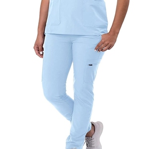 Tenues d'hôpital unisexes de qualité supérieure, en coton tricoté extensible, séchage rapide, respirantes, confortables et durables, uniformes médicaux - Product Image 6