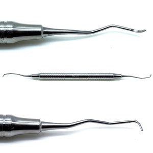 Stainless Steel Manual Double-Ended Dental Scaler Curette CE Certified Class I <b>Plaque</b> <b>Removal</b> Dental Hygiene Cleaning 1 - Product Image 1