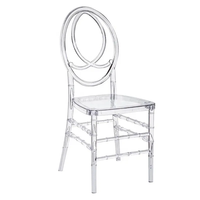 Acryl-Stuhl Esszimmer Tisch- und Stuhlset für Partys Outdoor-Party Bankett-Stühle Akzent-Luxus