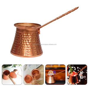Cafetera Turca de Cobre Hecha a Mano, Cafetera Tradicional Cezve para Preparar Café Turco, Griego y Árabe para el Hogar y Cafeterías - Product Image 5