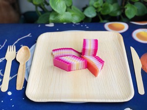 [MEJOR VENTA] |   Platos desechables, compostables y biodegradables de hoja de palma de 10 pulgadas, paquete de 50 unidades, para catering de fiestas, Vietnam - Product Image 5