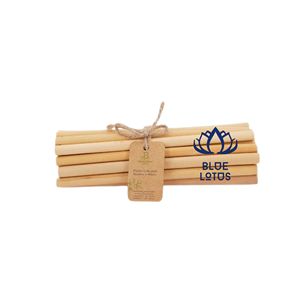 Pailles en bambou à surface lisse DISPONIBLES |   Ensemble de pailles à boire réutilisables de haute qualité, non toxiques - Product Image 1