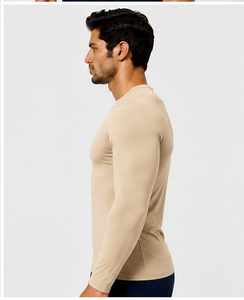 T-shirt de travail professionnel pour hommes, sous-vêtement médical à manches longues, respirant, anti-transpiration, séchage rapide, pour infirmiers, brodé - Product Image 5