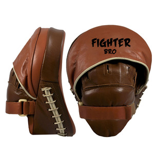 Guantes de Boxeo Fighter Bro, Almohadillas de Enfoque de Cuero Vacuno, Duraderas, para Entrenamiento, para Todas las Estaciones - Product Image 1