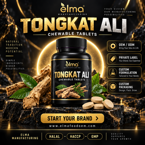 กาแฟขาวผสมตงกัตอาลีและโสมมาเลเซียสำหรับผู้ชาย กลิ่นหอมเข้มข้น กาแฟสำเร็จรูปแบบซอง รับผลิตแบรนด์ส่วนตัว (OEM) ขายส่ง - Product Image 1