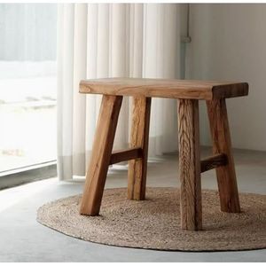 Taburete de madera de primera calidad, construido con madera maciza para un rendimiento y estilo duraderos. - Product Image 2