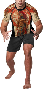 2026 Customized Sublimated Half Sleeves Rashguard MMA Rash Guard Custom BJJ Rashguards for Men & Women <b>Compression</b> <b>Shirts</b> - Product Image 3