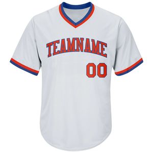 Camiseta de Béisbol Personalizada con Cuello en V, Unisex, Manga Corta, Nombre del Equipo, Malla de Poliéster, Absorbe la Humedad, Transpirable, Color y Logotipo Personalizables - Product Image 4