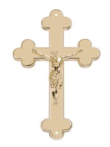 Metal Made Bishop's Blessing Crucifix Eco-friendly Customizable Custom Color Offset Printing Christian Catholic Church Crucifix - Product Image 3