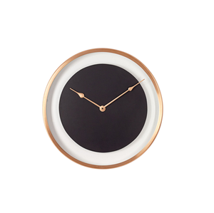 Luxury Open-Frame Iron Hanging Wall <b>Clock</b> Metal Body Minimalist Sleek Gold Hands Silent Modern Geometric Design <b>Battery</b> Powered - Product Image 4